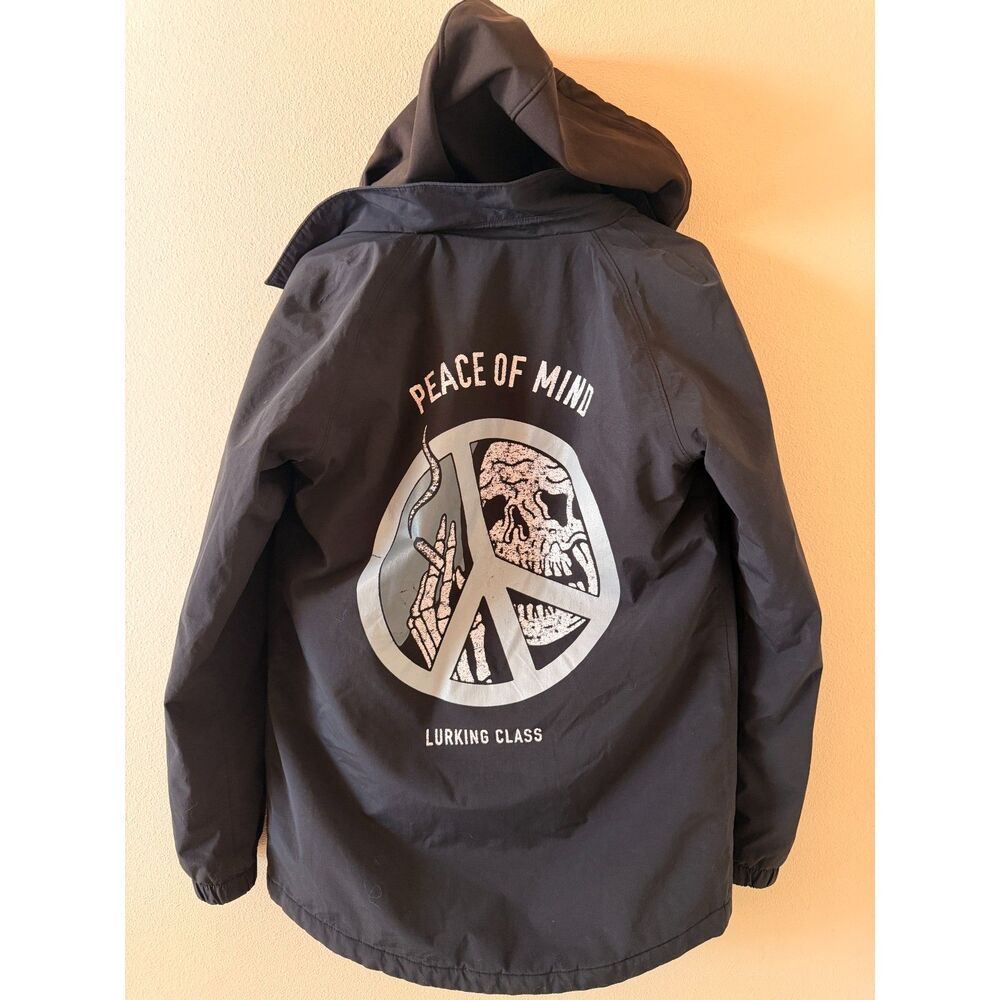 Lurking Class "Peace of Mind" Quilted Hooded Jacket - Black (Size Medium)
